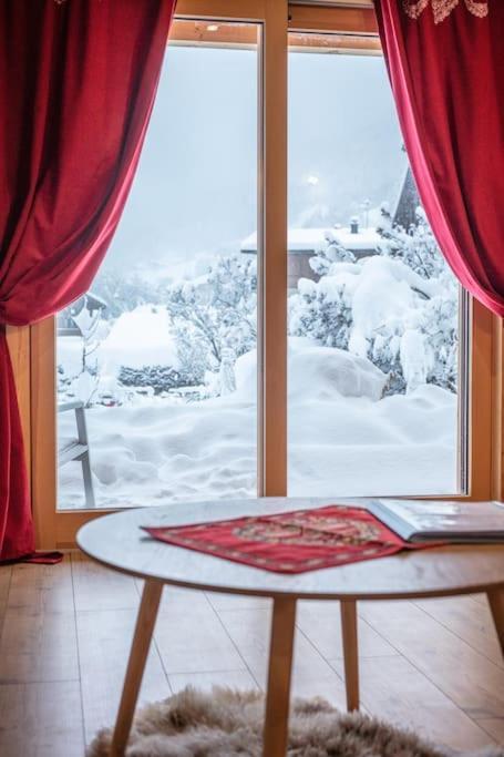 Charmant Appartement Dans Chalet, Coeur De Megève Eksteriør billede