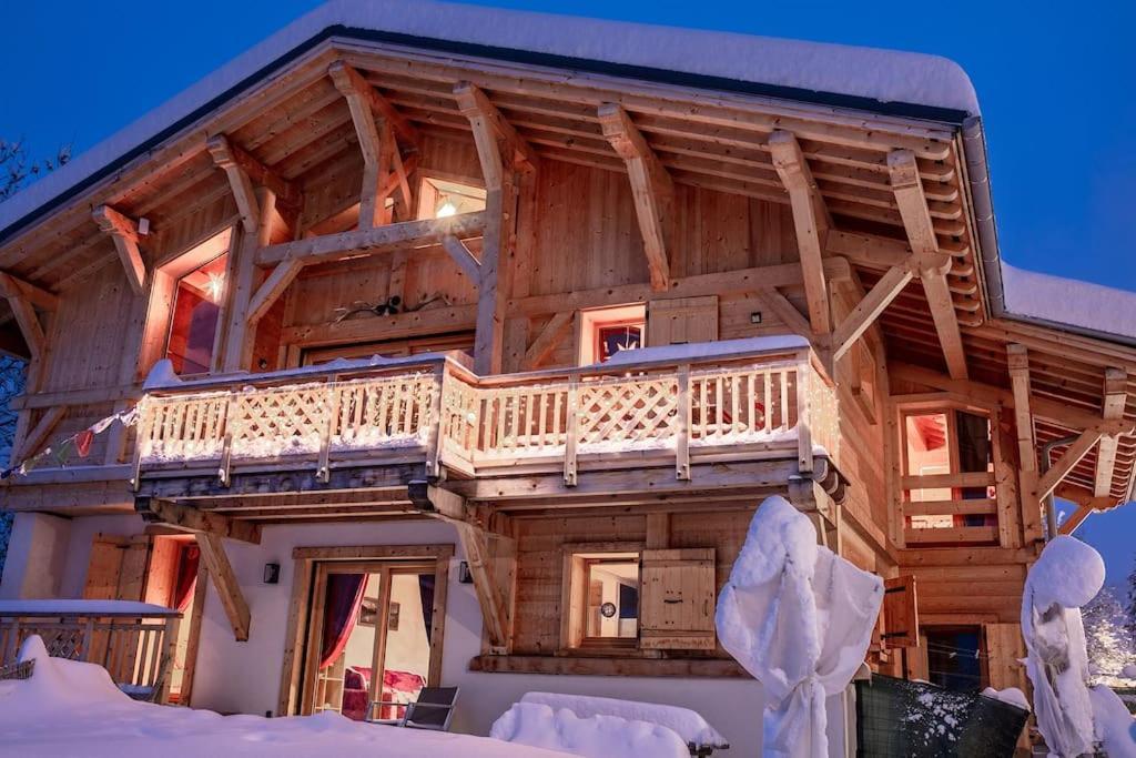 Charmant Appartement Dans Chalet, Coeur De Megève Eksteriør billede