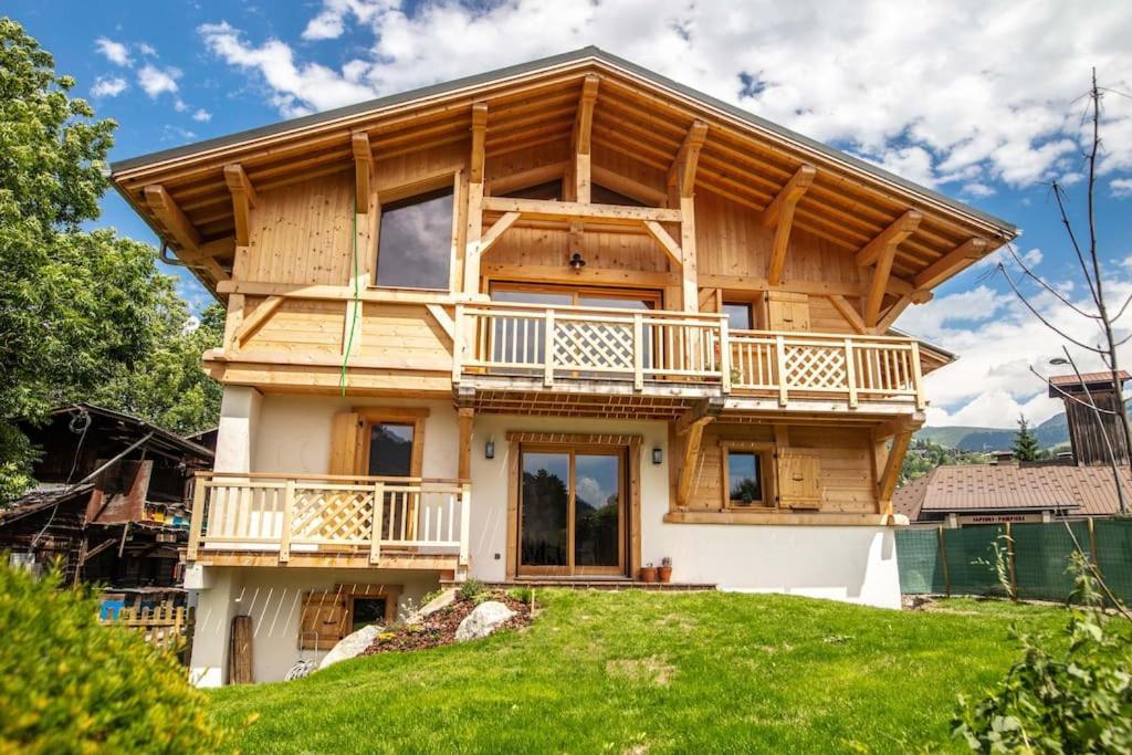 Charmant Appartement Dans Chalet, Coeur De Megève Eksteriør billede