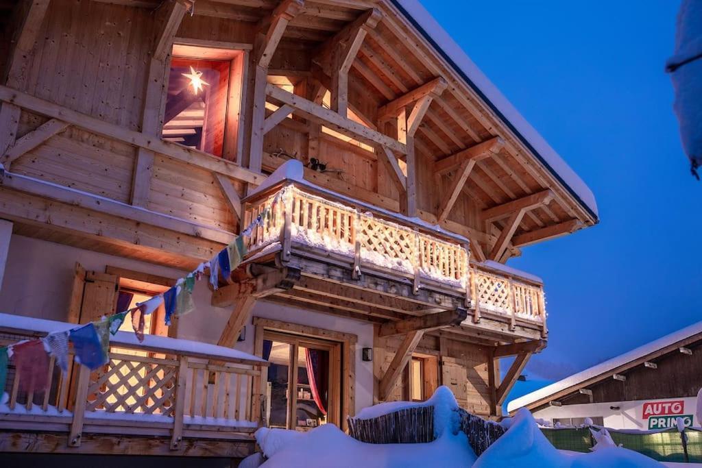 Charmant Appartement Dans Chalet, Coeur De Megève Eksteriør billede