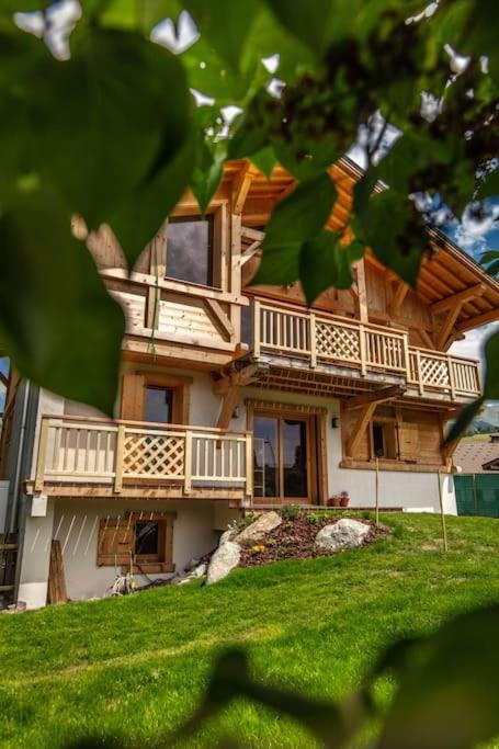 Charmant Appartement Dans Chalet, Coeur De Megève Eksteriør billede