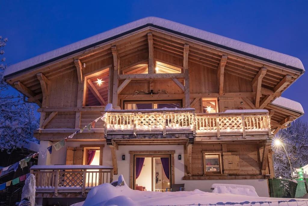 Charmant Appartement Dans Chalet, Coeur De Megève Eksteriør billede