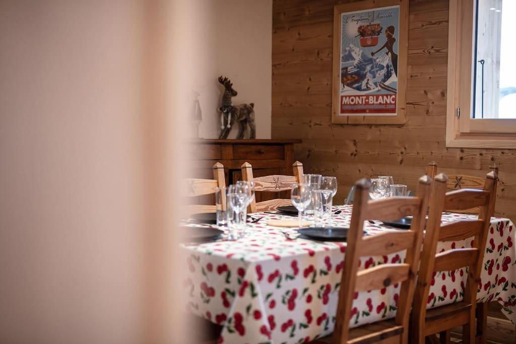 Charmant Appartement Dans Chalet, Coeur De Megève Eksteriør billede