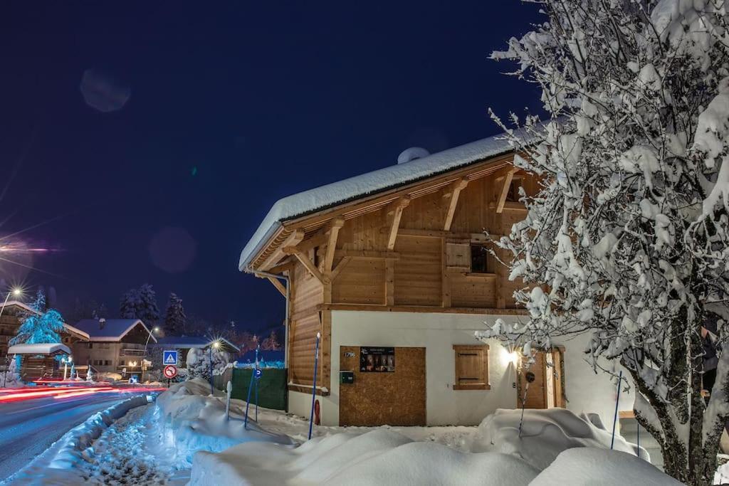 Charmant Appartement Dans Chalet, Coeur De Megève Eksteriør billede